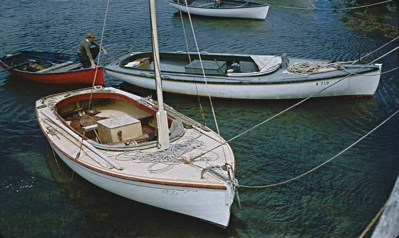 Wooden boats, c 1960, by Alan Hutchinson from John Jansson’s archives.